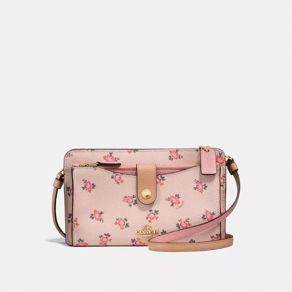 Coach Pop Up Messenger Bag in Floral Bloom crossbody bag - Picture 1 of 13